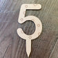 Number Cake Topper