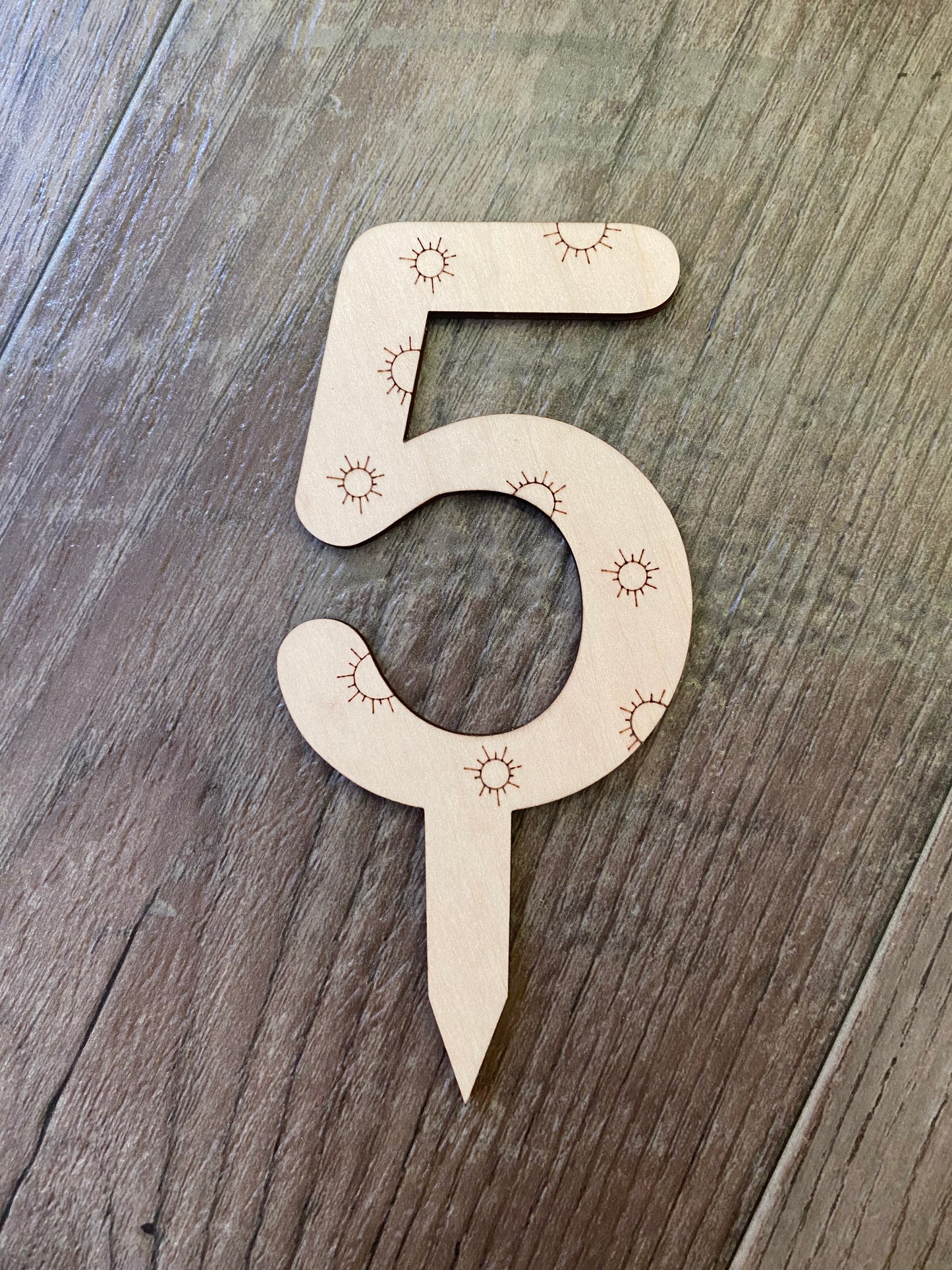 Number Cake Topper