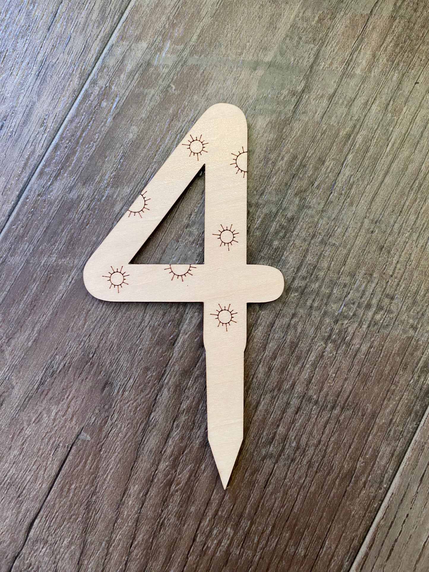 Number Cake Topper