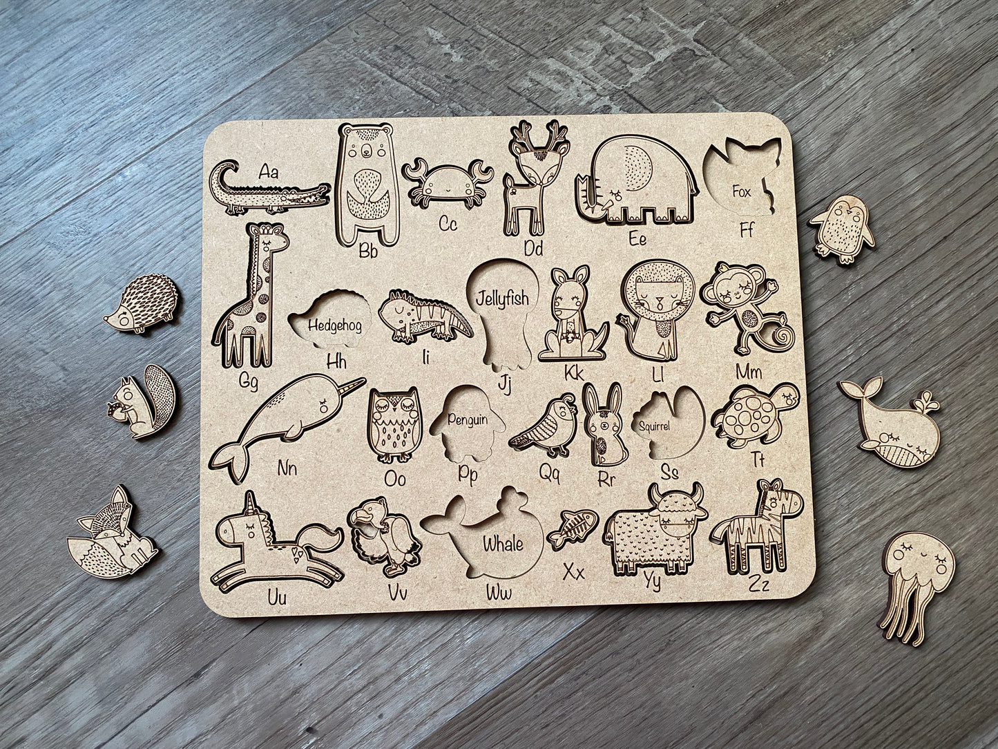 Animal Alphabet Puzzle