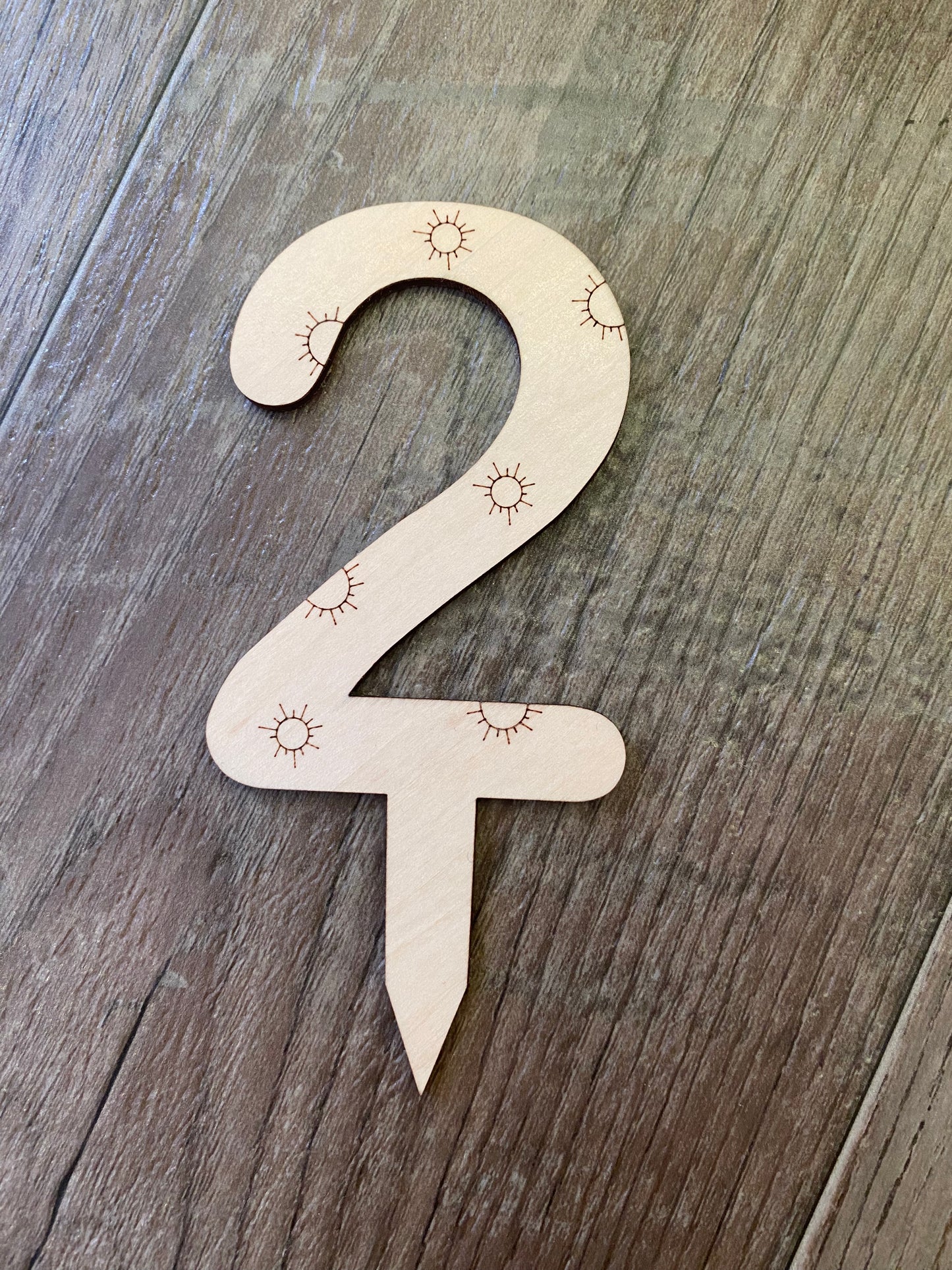 Number Cake Topper