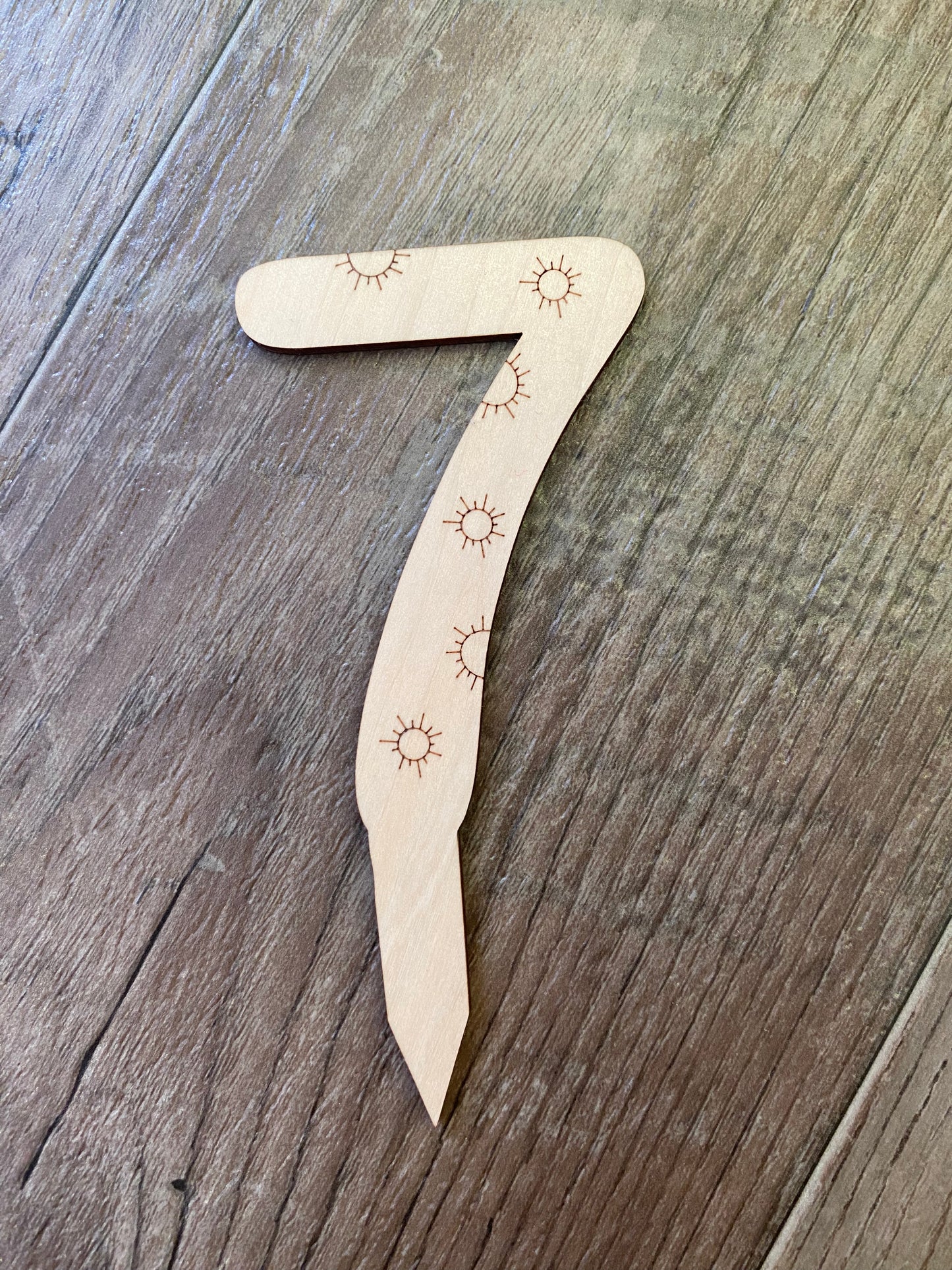 Number Cake Topper