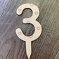 Number Cake Topper