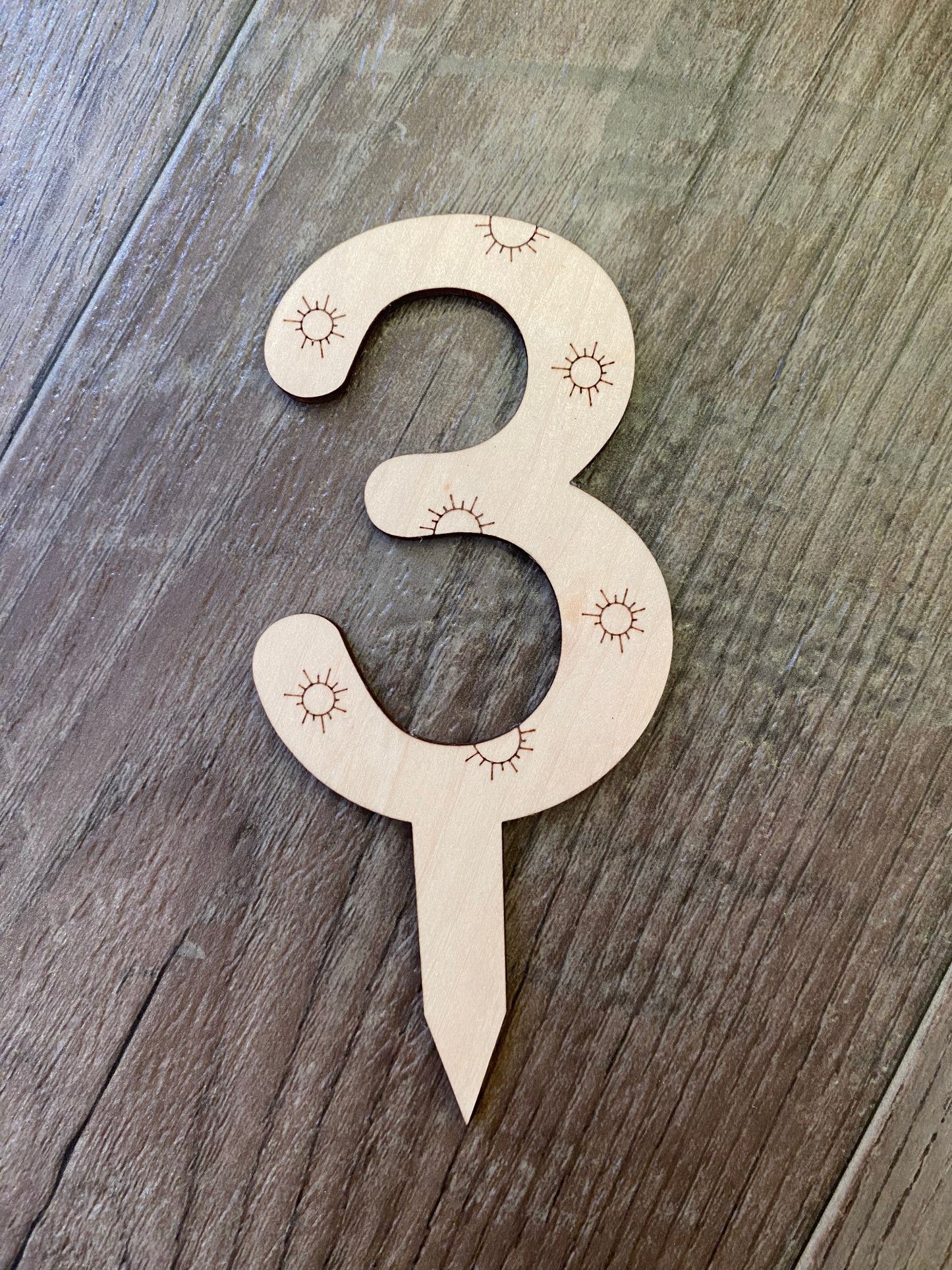 Number Cake Topper