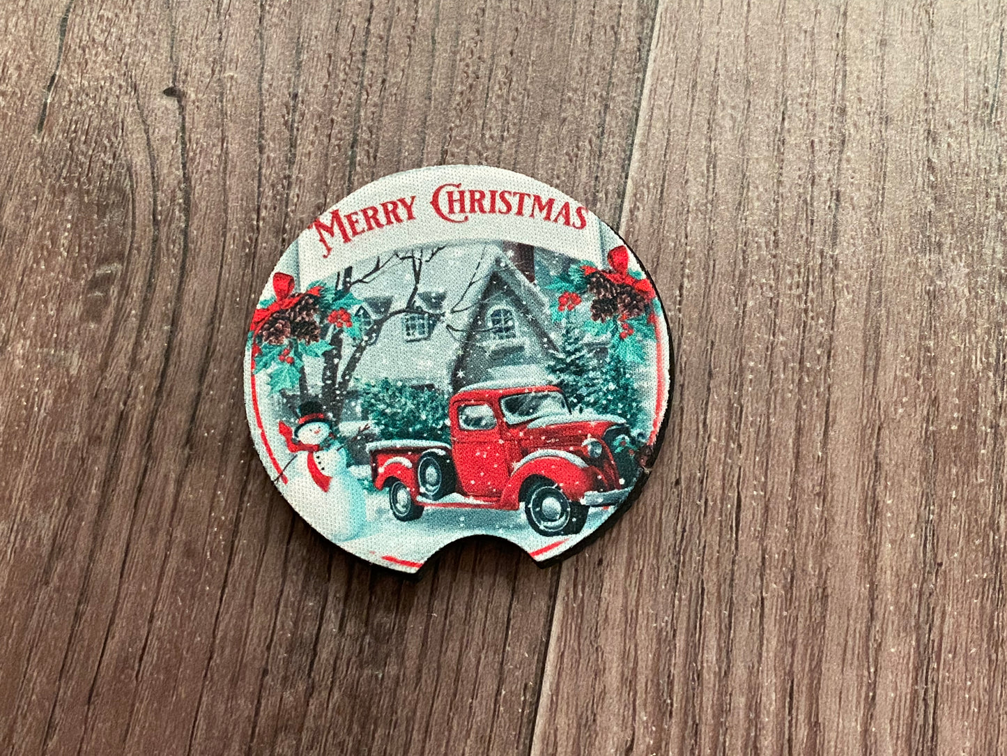 Merry Christmas Car Coaster