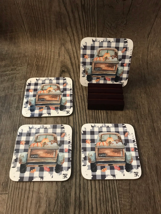 Fall Coaster- Green Truck