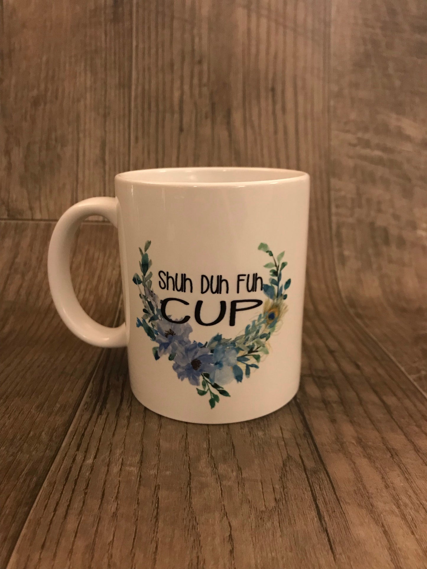 Shuh Duh Fuh Cup- Blue Flowers