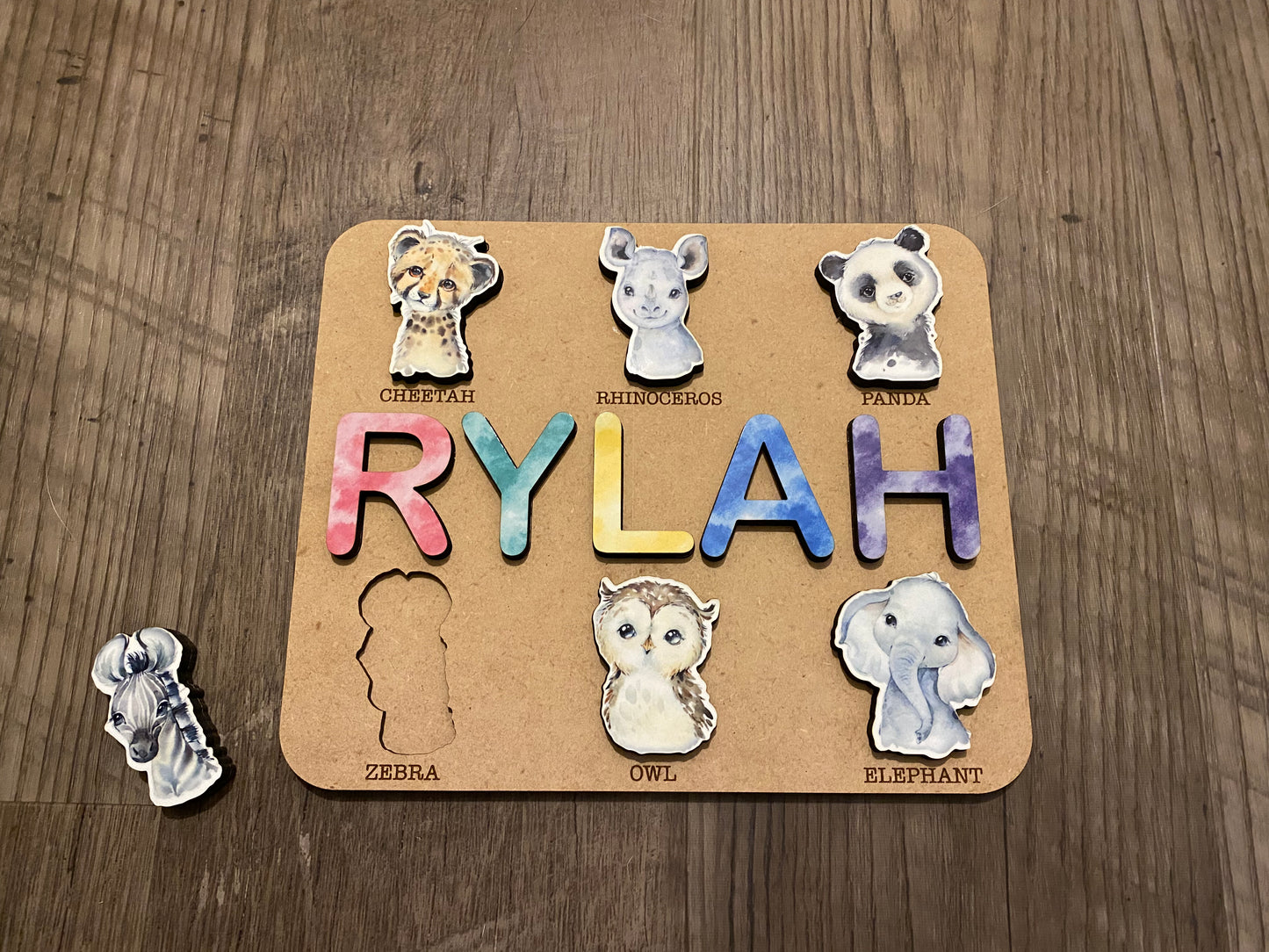 Animal Name Puzzle