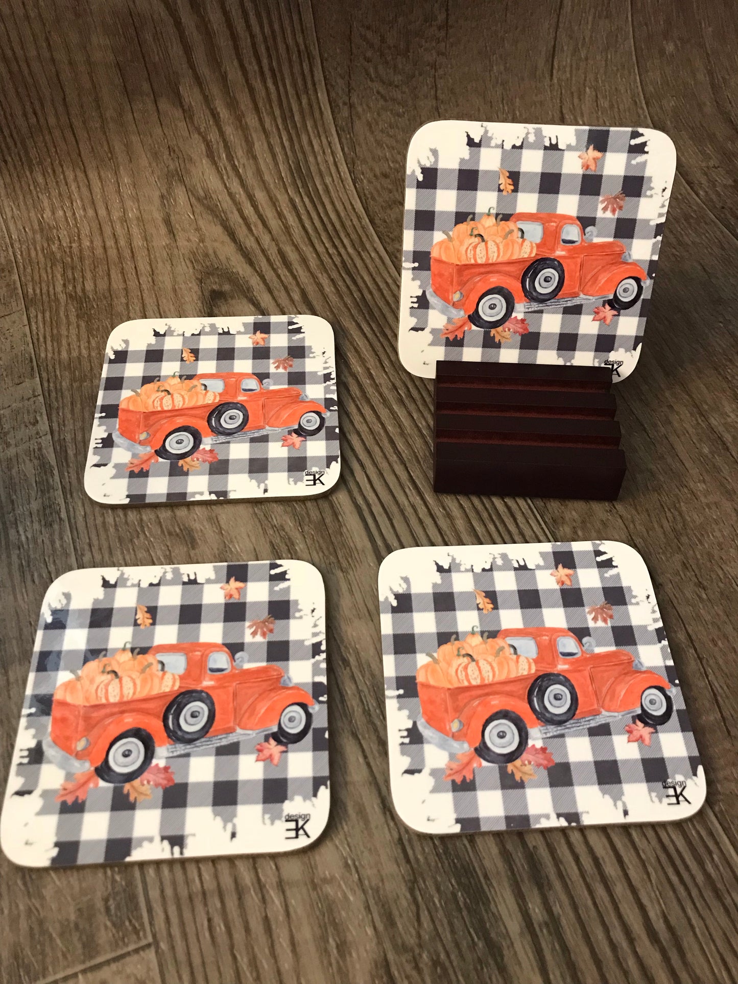 Fall Coaster- Orange Truck