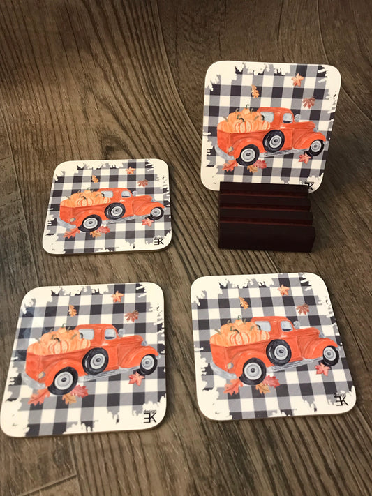 Fall Coaster- Orange Truck