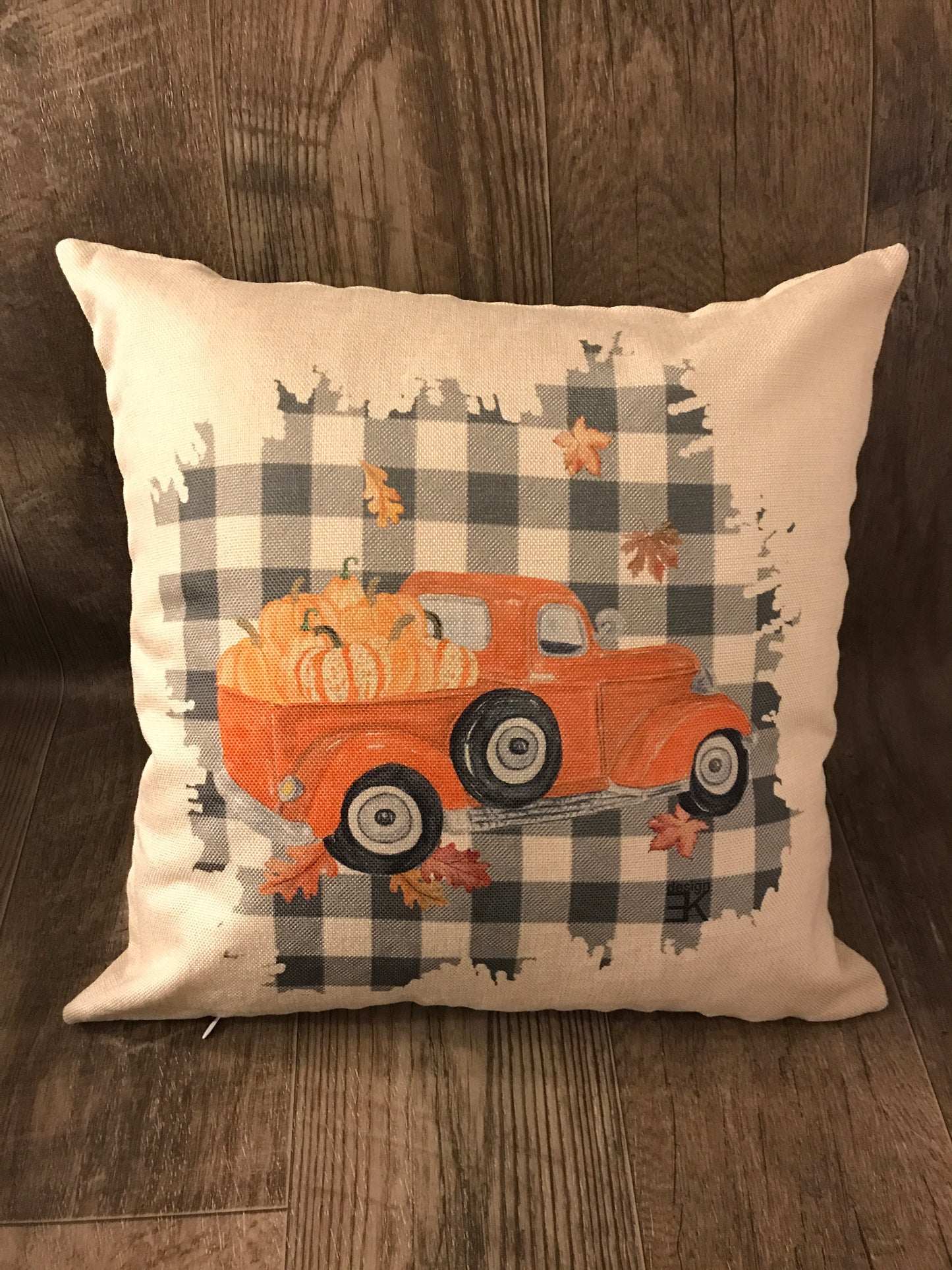 Fall Truck Pillow